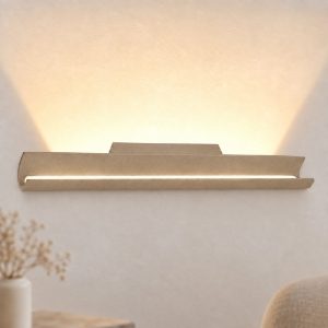 Applique moderna da parete sabbia bagnata led 28w cct 3000k 4000k
