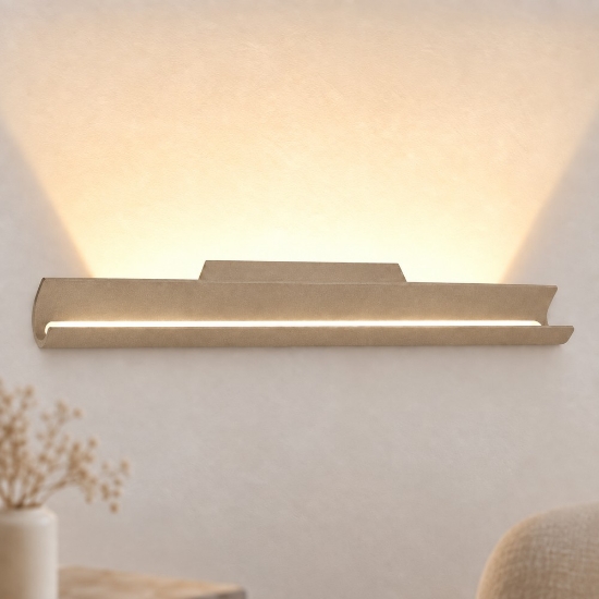 Applique moderna da parete sabbia bagnata led 28w cct 3000k 4000k