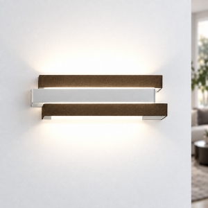 Applique led 12w cct 3000k 4000k moderna da parete per ufficio ruggine