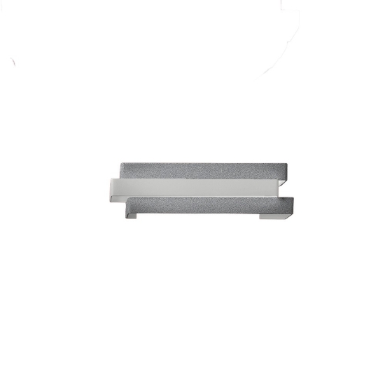 Applique da parete led 12w cct 3000k 4000k grigio perla per soggiorno