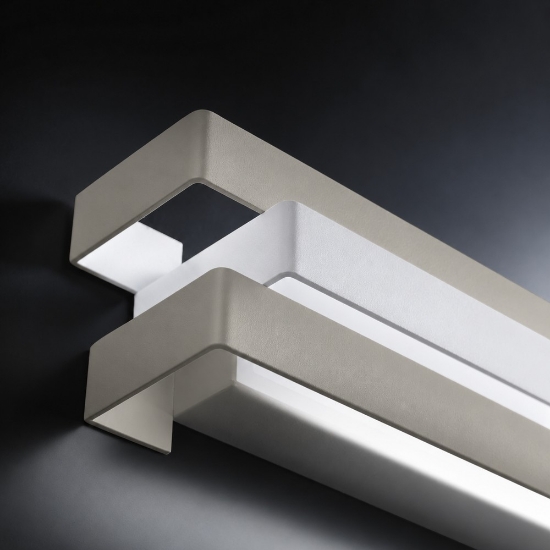 Applique led 12w cct 3000k 4000k moderna per ufficio tortora