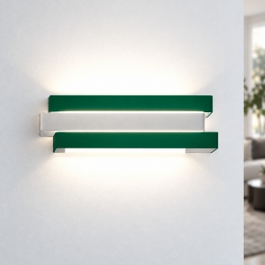 Applique led 12w cct 3000k 4000k da parete moderna per soggiorno verde bosco