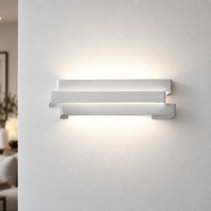 Applique da parete led 12w cct 3000k 4000k moderna bianca per ingresso