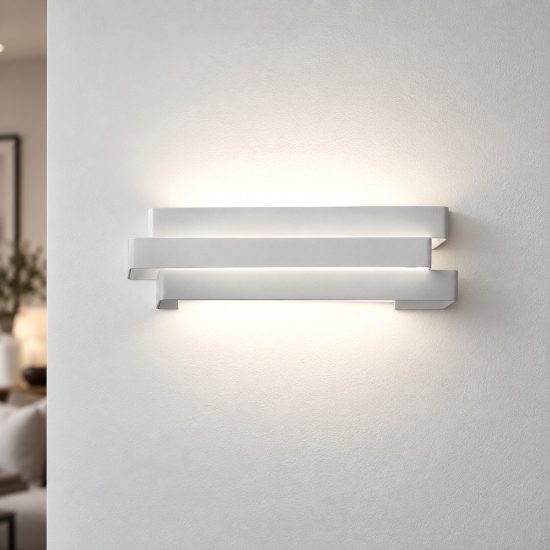 Applique da parete led 12w cct 3000k 4000k moderna bianca per ingresso