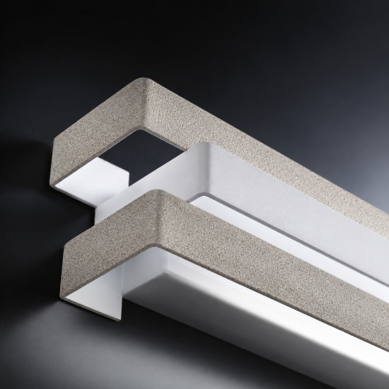 Applique da parete per ufficio effetto muro led 12w cct 3000k 4000k