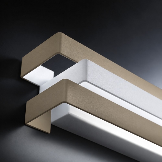 Applique moderna da parete per ingresso sabbia bagnata led 12w cct 3000k 4000k