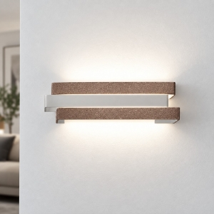 Applique led 12w cct 3000k 4000k da parete oro rosato per soggiorno