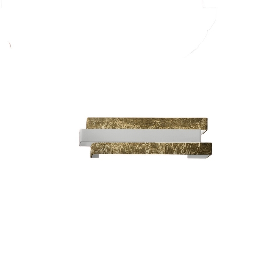 Applique led 12w cct 3000k 4000k moderno da parete foglia oro per ufficio