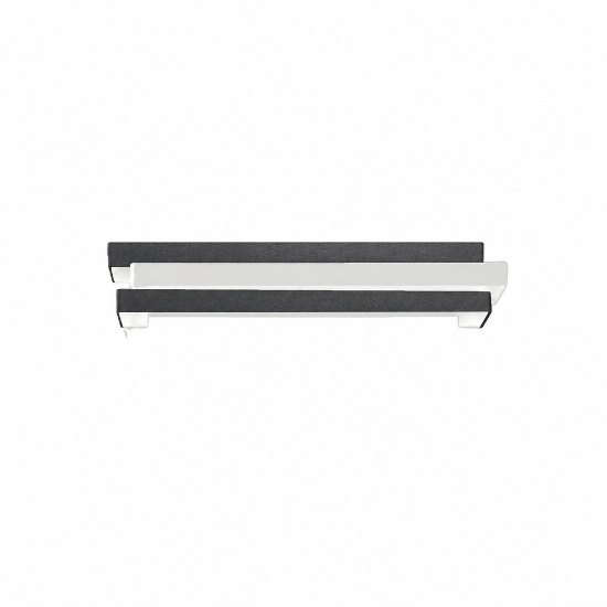 Applique moderna antracite per sala da pranzo da parete led 18w cct 3000k 4000k