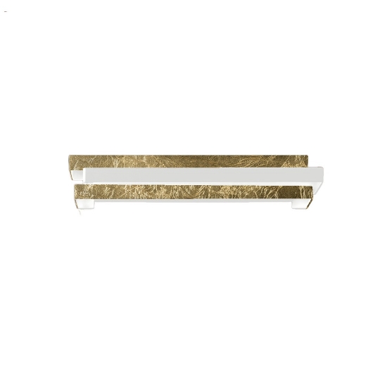 Applique led 18w cct 3000k 4000k moderna da parete foglia oro