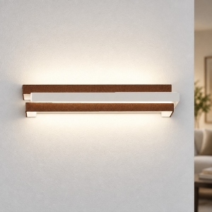 Applique led 18w cct 3000k 4000k moderna da parete rame opaco