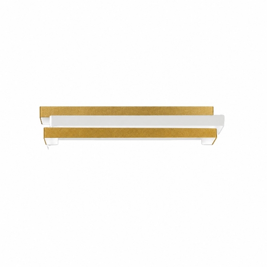Applique moderna oro opaco da parete led 18w cct 3000k 4000k