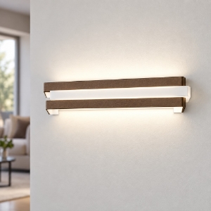 Applique led 18w cct 3000k 4000k moderna da parete per corridoio ruggine