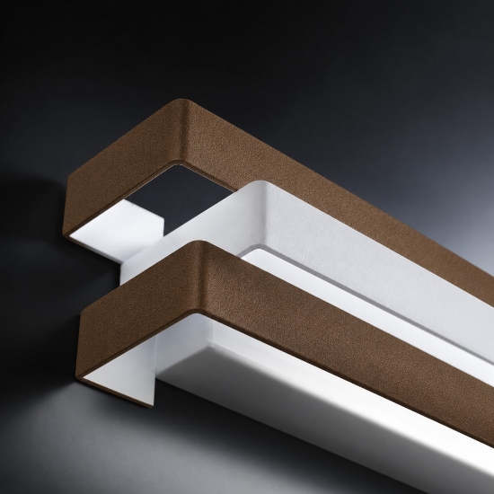 Applique led 18w cct 3000k 4000k moderna da parete per corridoio ruggine