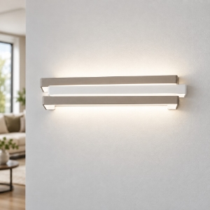 Applique led 18w cct 3000k 4000k moderna da parete per ingresso tortora