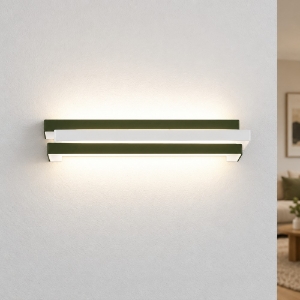 Applique led 18w cct 3000k 4000k da parete moderna per corridoio verde oliva