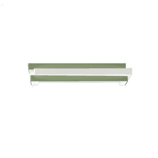 Applique da parete verde salvia per soggiorno led 18w cct 3000k 4000k