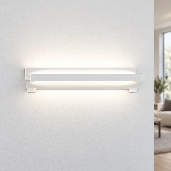 Applique da parete led 18w cct 3000k 4000k moderna bianca per corridoio
