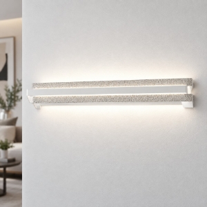 Applique moderna led 24w cct 3000k 4000k 60cm effetto muro