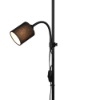 Lampada da terra moderna per ufficio luce orientabile nera