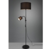 Lampada da terra moderna per ufficio luce orientabile nera