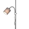 Piantana da salotto con luce da lettura nichel 160cm