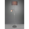 Piantana da salotto con luce da lettura nichel 160cm
