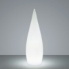 Lampada da terra da esterno led 3000k ip44 bianca ricaricabile con telecomando