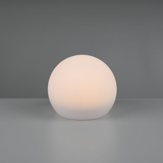 Lampada da terra per giardino led 3000k ip67 con telecomando bianca