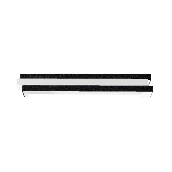 Applique moderna nera da parete led 24w cct 3000k 4000k