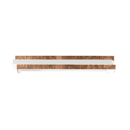 Applique led 24w cct 3000k 4000k moderna foglia rame