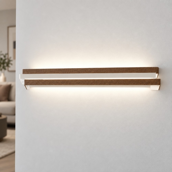 Applique led 24w cct 3000k 4000k moderna da parete ruggine