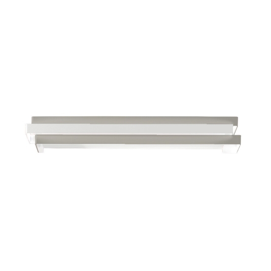 Applique led 24w cct 3000k 4000k moderna da parete tortora 60cm