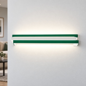 Applique da parete moderna verde bosco led 24w cct 3000k 4000k 60cm