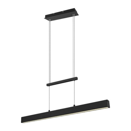 Lampadario moderno per tavolo da pranzo led 3000k nero opaco
