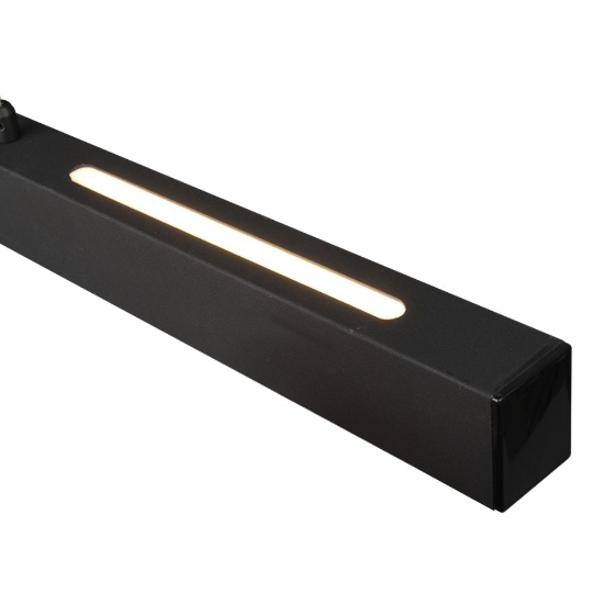 Lampadario moderno per tavolo da pranzo led 3000k nero opaco