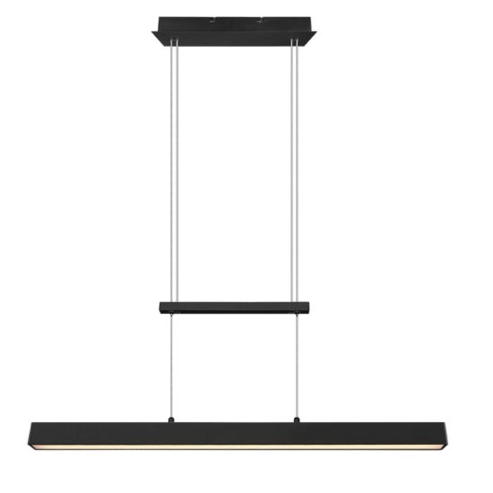 Lampadario moderno per tavolo da pranzo led 3000k nero opaco