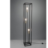 Lampada da terra piantana nero opaco 3 luci minimalista