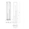 Lampada da terra piantana nero opaco 3 luci minimalista