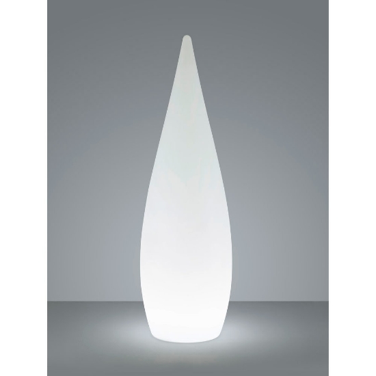 Lampada da terra per esterno led 4,5w 3000k ip44 ricaricabile con telecomando bianca