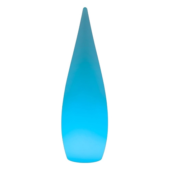 Lampada da terra per esterno led 4,5w 3000k ip44 ricaricabile con telecomando bianca