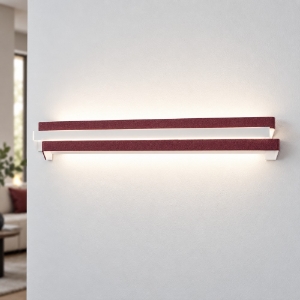 Applique led 24w cct 3000k 4000k da parete moderna bordeaux