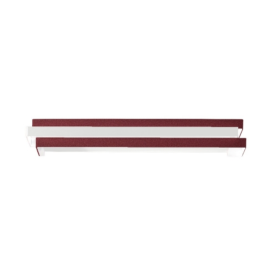 Applique led 24w cct 3000k 4000k da parete moderna bordeaux