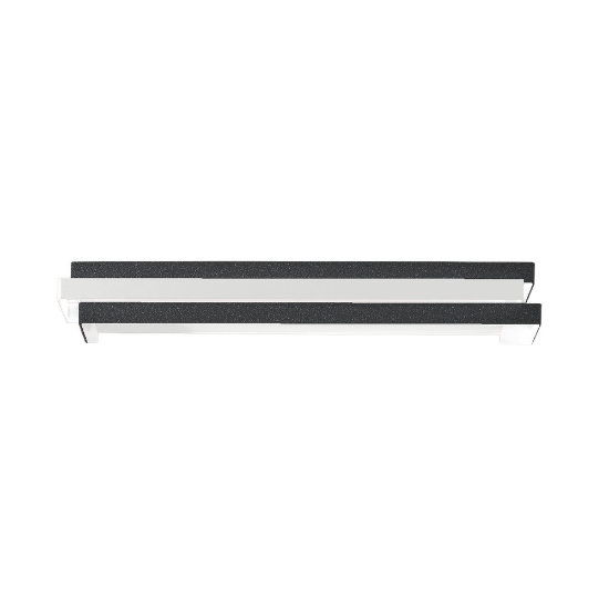 Applique moderna antracite da parete led 24w cct 3000k 4000k 60cm