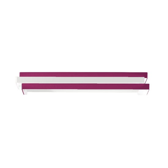 Applique led 24w cct 3000k 4000k moderna da parete magenta