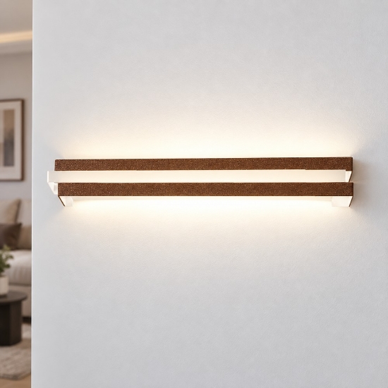 Applique led 24w cct 3000k 4000k 60cm moderna rame opaco