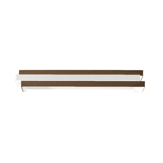 Applique led 24w cct 3000k 4000k 60cm moderna rame opaco