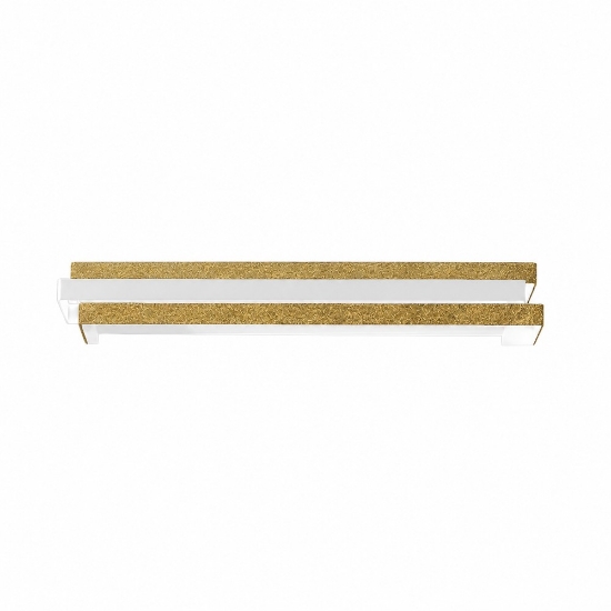Applique moderna da parete oro opaco led 24w cct 3000k 4000k