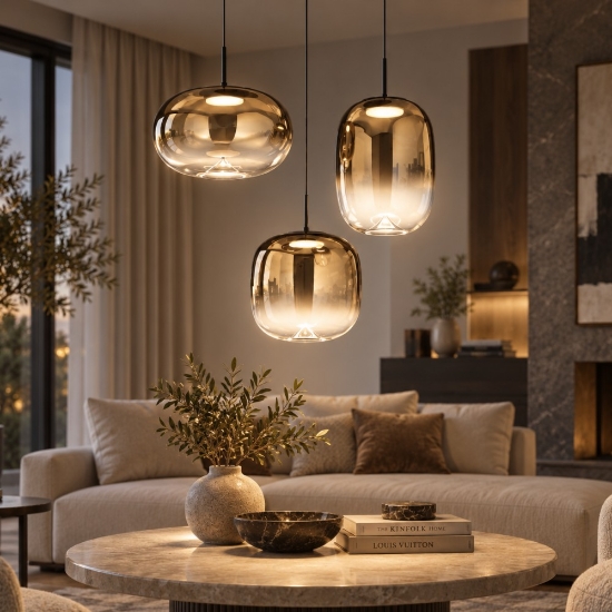 Fabas luce brio lampadario moderno tre luci vetro oro sfumato led 42w 2700k 3000k 4000k