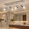 Plafoniera con faretti orientabili per bagno cromo ip44